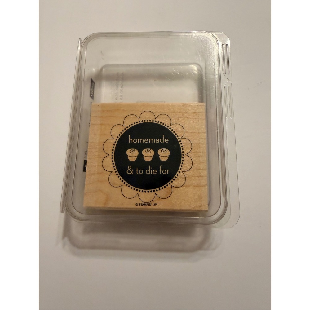 Stampin' Up! Homemade and to Die For‎ Rubber Stamp Cupcake Design
